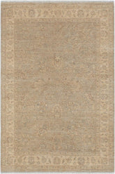 handmade Traditional Kafkaz Grey Beige Hand Knotted RECTANGLE 100% WOOL area rug 5X7