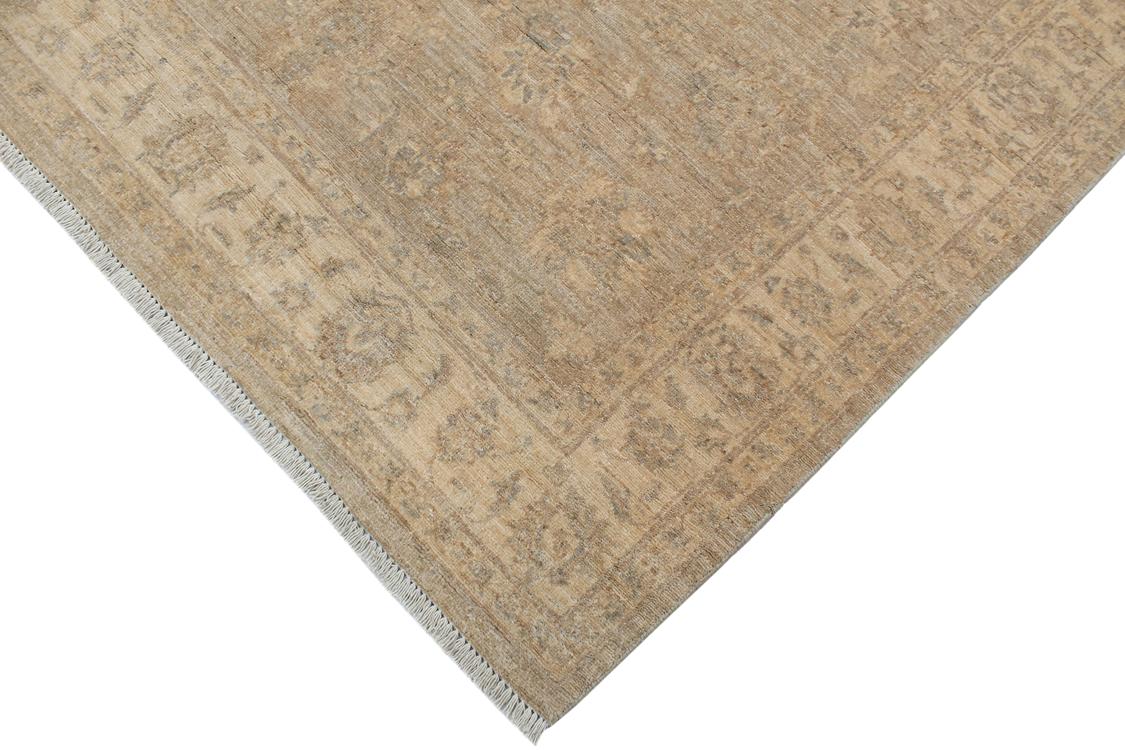 handmade Traditional Kafkaz Grey Beige Hand Knotted RECTANGLE 100% WOOL area rug 5 x 7