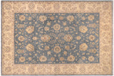 Shabby Chic Ziegler Kaylah Blue/Gray Hand-Knotted Wool Rug - 8'10'' x 11'10''