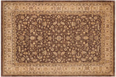 handmade Traditional Kafkaz Brown Tan Hand Knotted RECTANGLE 100% WOOL area rug 10x14