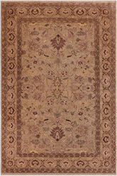 handmade Traditional Kafkaz Gray Brown Hand Knotted RECTANGLE 100% WOOL area rug 10X14