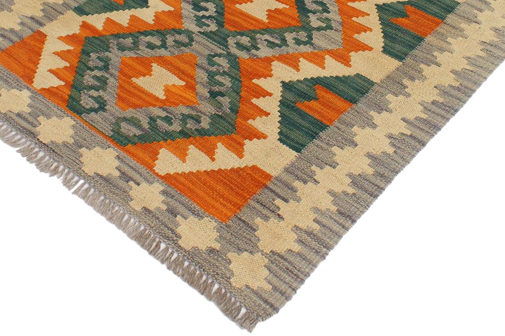 Flat Weave Kilim, Antique, Navaho, Vintage, Handmade, Geometric Kilim Rust Purple Hand-Woven Rectangle 100% Wool Area Rug 2 x 3