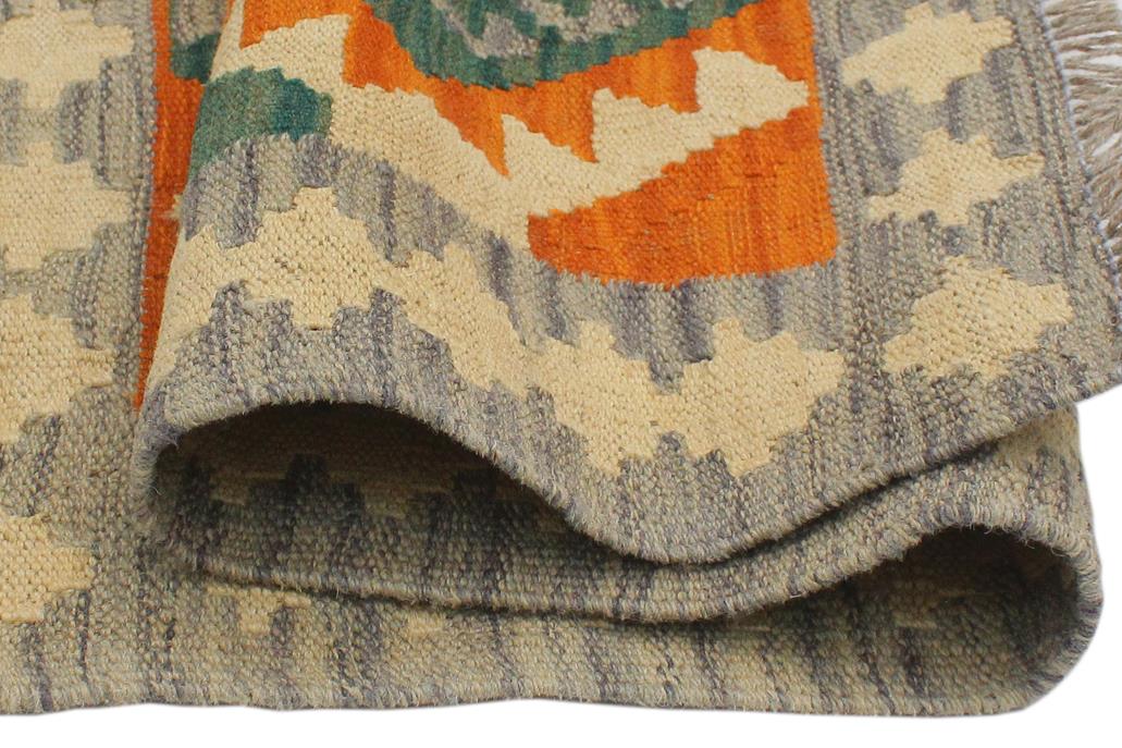 Flat Weave Kilim, Antique, Navaho, Vintage, Handmade, Geometric Kilim Rust Purple Hand-Woven Rectangle 100% Wool Area Rug 2 x 3