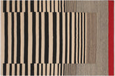 handmade Modern Kilim Beige Black Hand-Woven RECTANGLE 100% WOOL area rug 6x8