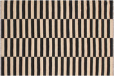 handmade Modern Kilim Beige Black Hand-Woven RECTANGLE 100% WOOL area rug 6 x 8