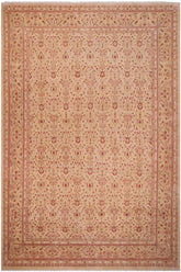 handmade Traditional Lahore Gold Gold Hand Knotted RECTANGLE 100% WOOL area rug 10'X14'