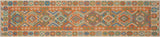 Tribal Turkish Kilim Venetta Hand-Woven Wool Runner - 2'7'' x 13'0''