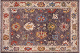 handmade Traditional Oushak Gray Beige Hand Knotted RECTANGLE 100% WOOL area rug 8' x 10'