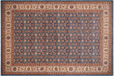 handmade Transitional Lt. Blue Ivory Hand Knotted RECTANGLE 100% WOOL area rug 10' x 14'