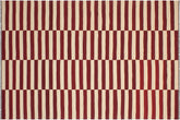 handmade Modern Kilim Beige Red Hand-Woven RECTANGLE 100% WOOL area rug 7 x 10