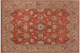 handmade Traditional Design Rust Lt. Brown Hand Knotted RECTANGLE 100% WOOL area rug 10'X14'
