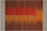 handmade Modern Kilim Brown Red Hand-Woven RECTANGLE 100% WOOL area rug 8x10
