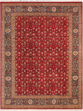 handmade Traditional Regular Red Blue Hand Knotted RECTANGLE 100% WOOL area rug 10x14