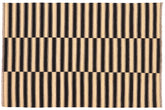 handmade Modern Kilim Beige Black Hand-Woven RECTANGLE 100% WOOL area rug 6 x 8
