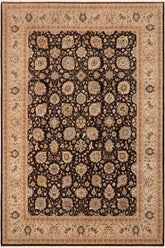 handmade Transitional Design Brown Tan Hand Knotted RECTANGLE 100% WOOL area rug 10'X14'