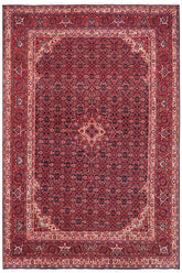 handmade Traditional Tabriz Blue Red Hand Knotted RECTANGLE 100% Wool Pile area rug 7x10
