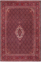 handmade Traditional Tabriz Blue Red Hand Knotted RECTANGLE 100% Wool Pile area rug 10x13