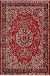 handmade Traditional Tabriz Red Blue Hand Knotted RECTANGLE 100% Wool Pile area rug 10x13