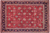 handmade Transitional Tabriz Red Purple Hand Knotted RECTANGLE 100% WOOL area rug 10' x 13'
