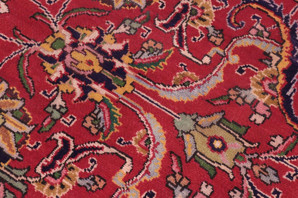 handmade Traditional Tabriz Red Purple Hand Knotted RECTANGLE 100% Wool Pile area rug 8x11