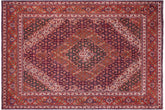 handmade Vintage Tabriz Mahi Purple Rust Hand Knotted RECTANGLE 100% WOOL area rug 10' x 13'