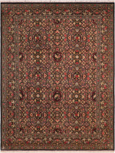 handmade Traditional Regular Black Green Hand Knotted RECTANGLE 100% WOOL area rug 10x14