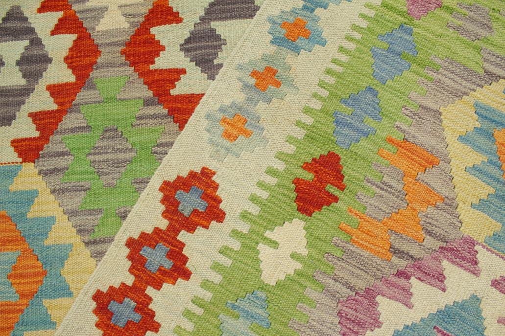 Flat Weave Kilim, Antique, Navaho, Vintage, Handmade, Geometric Kilim Purple Blue Hand-Woven Rectangle 100% Wool Area Rug 6 x 8
