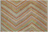 Eclectic Turkish Kilim Quinn Hand-Woven Wool Rug - 6'8'' x 9'9''