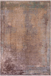 handmade Modern Modern Gray Blue Hand Knotted RECTANGLE WOOL&SILK area rug 9X12