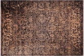 handmade Modern Modern Black Beige Hand Knotted RECTANGLE 100% WOOL area rug 9' x 12'