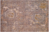 handmade Modern Modern Gray Brown Hand Knotted RECTANGLE WOOL&SILK area rug 8' x 10'