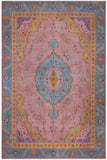 handmade Vintage Tabriz Pink Blue Hand Knotted RECTANGLE 100% WOOL area rug 9X12