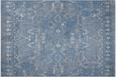 handmade Modern Modern Blue Gray Hand Knotted RECTANGLE WOOL&SILK area rug 12' x 15'