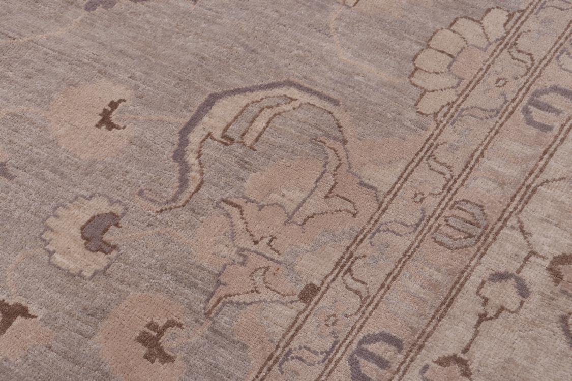 handmade Traditional Kafkaz Gray Tan Hand Knotted RECTANGLE 100% WOOL area rug 12 x 18