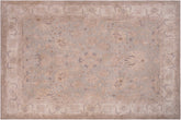 handmade Transitional Kafkaz Gray Tan Hand Knotted RECTANGLE 100% WOOL area rug 12' x 18'