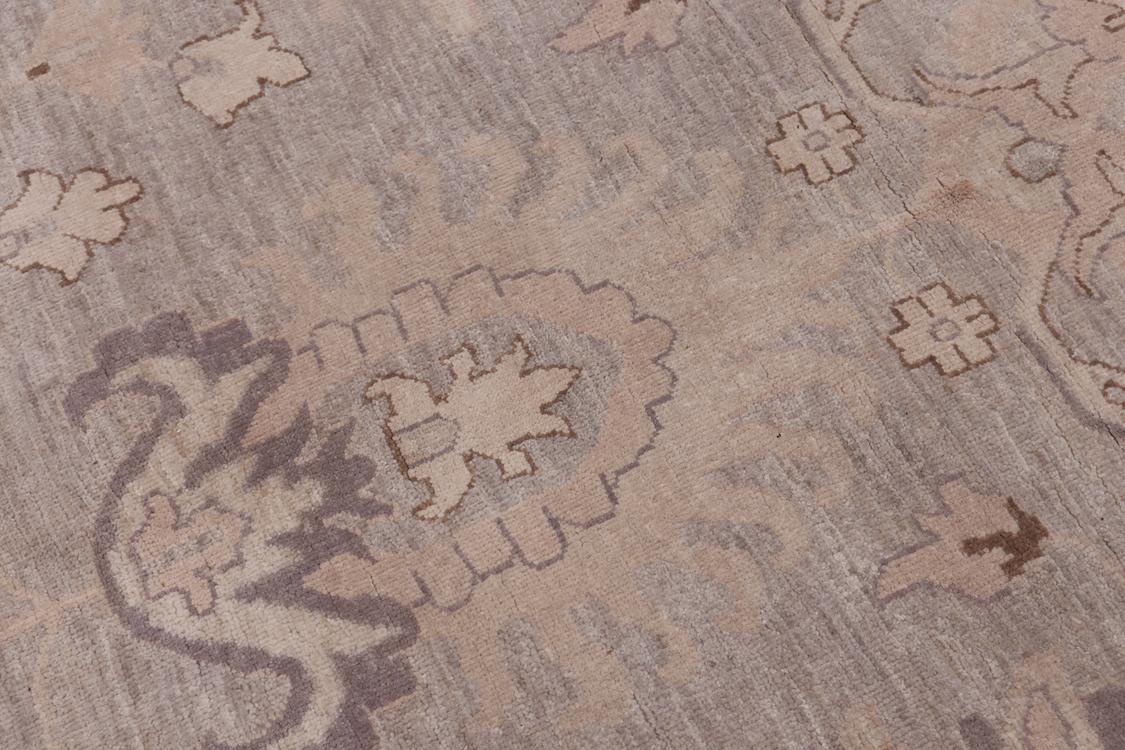 handmade Traditional Kafkaz Gray Tan Hand Knotted RECTANGLE 100% WOOL area rug 12 x 18