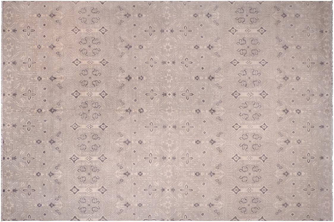 handmade Traditional Kafkaz Blue Tan Hand Knotted RECTANGLE 100% WOOL area rug 12 x 15