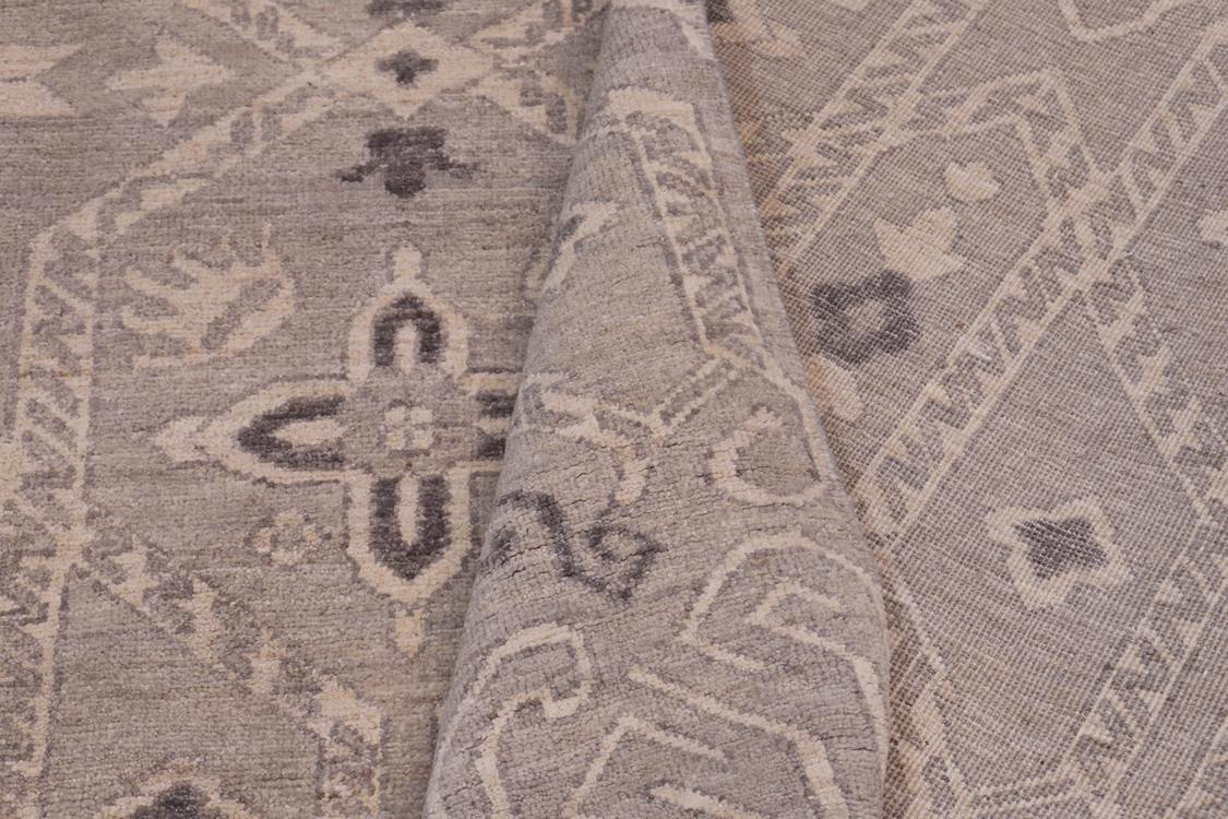 handmade Traditional Kafkaz Blue Tan Hand Knotted RECTANGLE 100% WOOL area rug 12 x 15