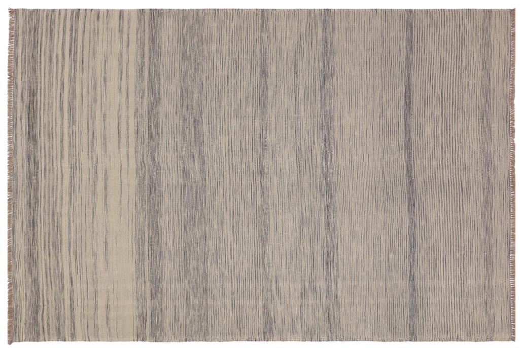 Flat Weave Kilim, Antique, Navaho, Vintage, Handmade, Modern Kilim Gray Gray Hand-Woven Rectangle 100% Wool Area Rug 6 x 8