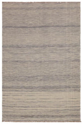 Flat Weave Kilim Antique Navaho Vintage handmade Modern Kilim Gray Gray Hand-Woven Rectangle 100% Wool Area Rug 6x8