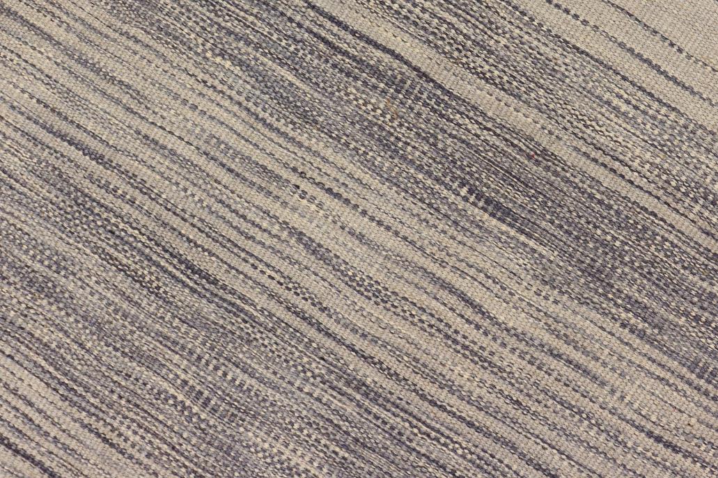Flat Weave Kilim, Antique, Navaho, Vintage, Handmade, Modern Kilim Gray Gray Hand-Woven Rectangle 100% Wool Area Rug 6 x 8
