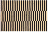 Flat Weave Kilim, Antique, Navaho, Vintage, Handmade, Modern Kilim Beige Black Hand-Woven Rectangle 100% Wool Area Rug 5 x 8
