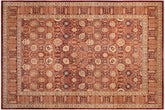 handmade Transitional Tabrizjalil Maroon Blue Hand Knotted RECTANGLE 100% WOOL area rug 9 x 12
