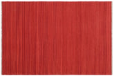 handmade Modern Kilim Red Red Hand-Woven RECTANGLE 100% WOOL area rug 6 x 9