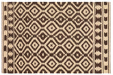 handmade Modern Kilim Beige Brown Hand-Woven RECTANGLE 100% WOOL area rug 5 x 7