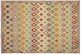 handmade Geometric Kilim Blue Gray Hand-Woven RECTANGLE 100% WOOL area rug 8 x 11