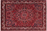 handmade Traditional Heriz Burgundy Beige Hand Knotted RECTANGLE 100% WOOL area rug 10 x 12