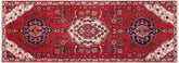handmade Traditional Tabriz Red Beige Hand Knotted RUNNER 100% Wool Pile area rug 3x8