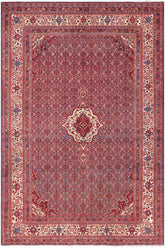 handmade Traditional Tabriz Blue Beige Hand Knotted RECTANGLE 100% Wool Pile area rug 7x10