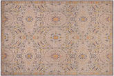 handmade Modern Kafkaz Gray Lt. Green Hand Knotted RECTANGLE 100% WOOL area rug 9' x 12'